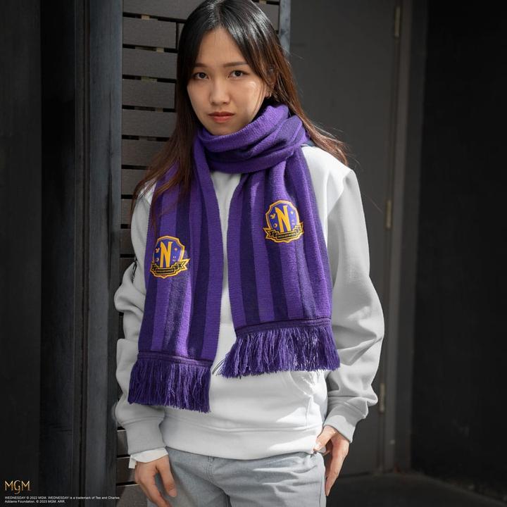 Actual product image Cinereplicas Wednesday: Nevermore Academy Scarf