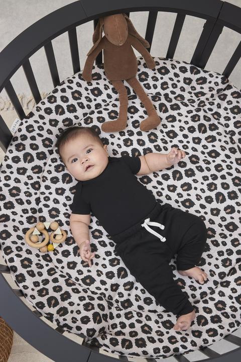 Produktbild Meyco Laufgittereinlage rond Leopard sand melange (95 cm, 95 cm)