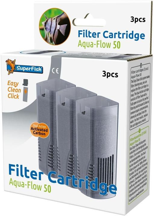 Image du produit SuperFish Cassette de rechange pour Aquaflow 50, 3 pièces, type de produit (Filtres internes)