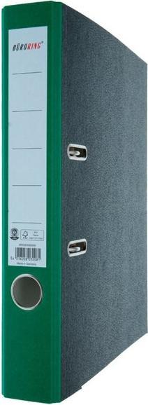 Immagine prodotto Büroring Ordner, DIN A4, Wolkenmarmor, 50 mm, schmal, geklebtes Rückenschild, grün (A4, 50 mm)