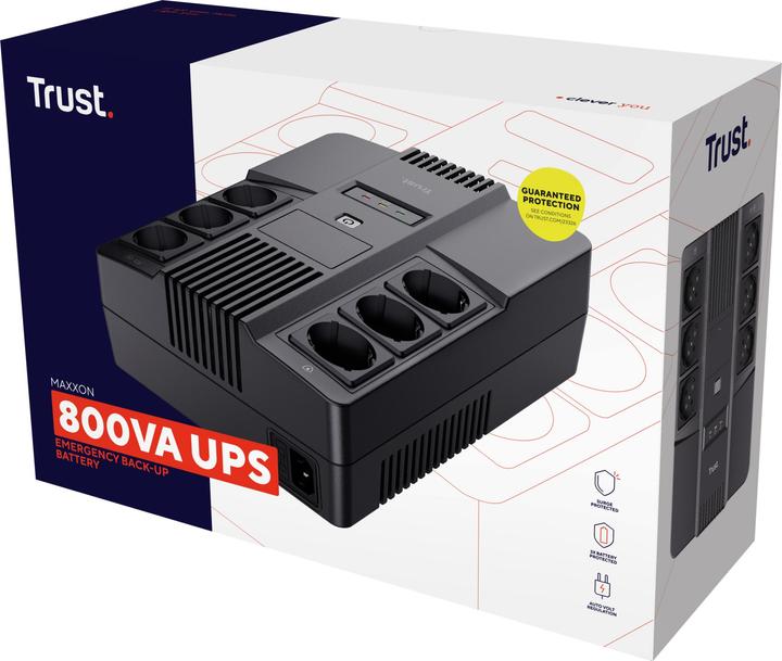 Image du produit Trust Usv Maxxon Powerip Ups 800va (800 VA, 800 W)