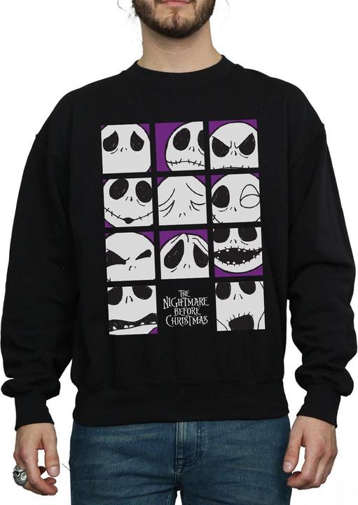 Produktbild Disney Nightmare Before Christmas Many Faces Of Jack Squares Sweatshirt (L)