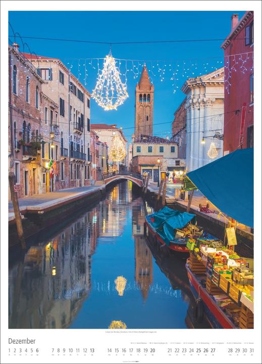 Produktbild Venezia Kalender 2026 - La Serenissima (49 x 68 cm, Harter Einband, Deutsch, Englisch)