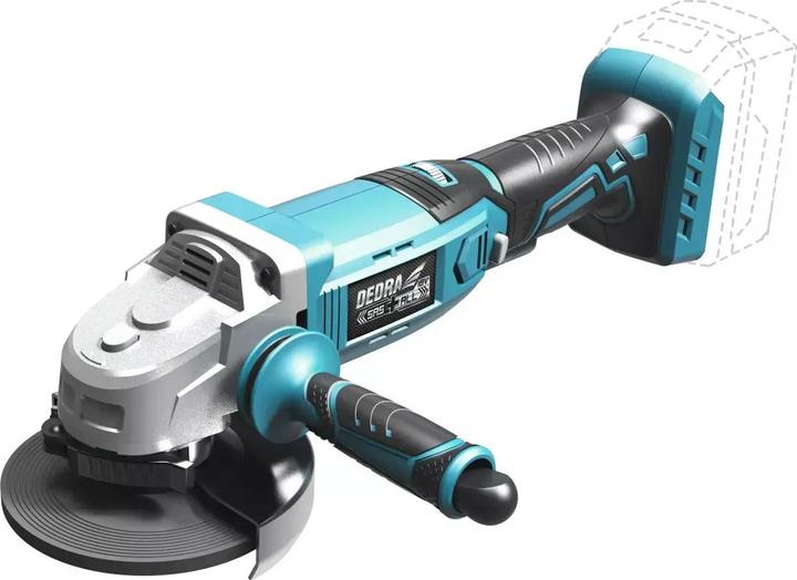 Actual product image Dedra Grinder Angle Grinder with Speed Control 18V (125 mm)