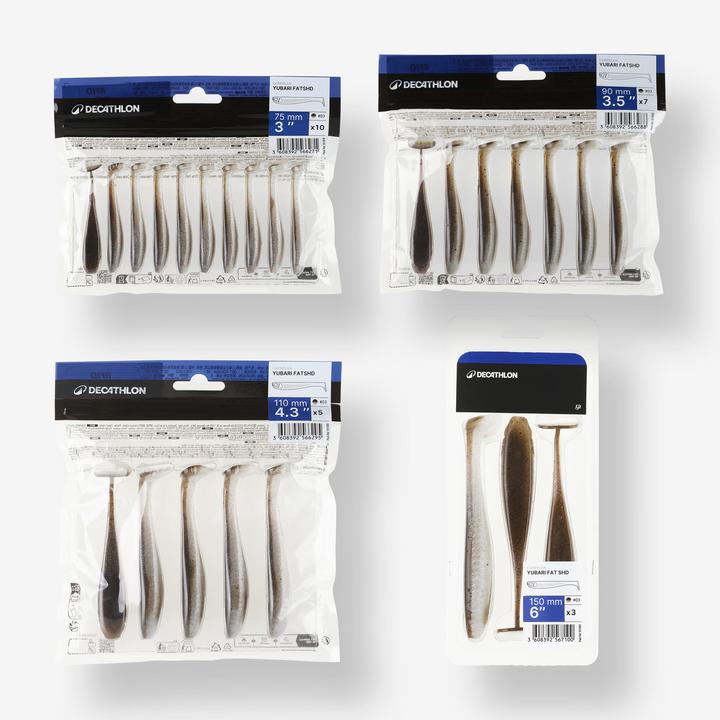 Actual product image Caperlan Gummiköder Yubari Fatshad mit Lockstoff Kaulbarsch (9 cm)