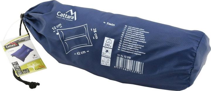 Produktbild Cattara Selbstaufblasendes Kissen TWIN 42x28x12cm blau