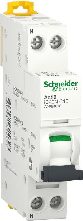 Feller Leitungsschutzschalter Clario iC40 1P+N, 16A