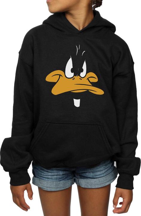 Produktbild Looney Tunes Daffy Duck Big Face Kapuzenpullover Mädchen (152, 158)