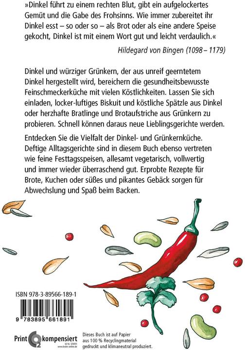 Image du produit Dinkel und Grünkern (Allemand, Margret Schneevoigt, Ute Rabe, Karin Bauer, 2012)