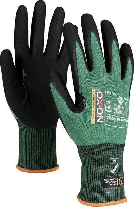 Actual product image Ox-On Skaerehandske Advanced 9904 sort/grøn 9 (9)
