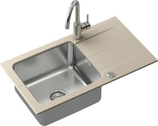 Produktbild Steiner EDWARD 111 Fusion beige 780 * 440 with hand siphon complete with Kate tap (Einbauspüle, 78 cm, 44 cm)