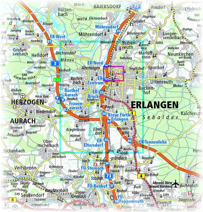 Produktbild PublicPress Stadtplan Erlangen (1259)