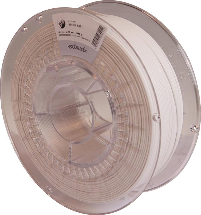 Actual product image Extrudr Filament XPETG Matt White 1.75mm 2500g (PETG, 1.75 mm, 2.50 g, White)
