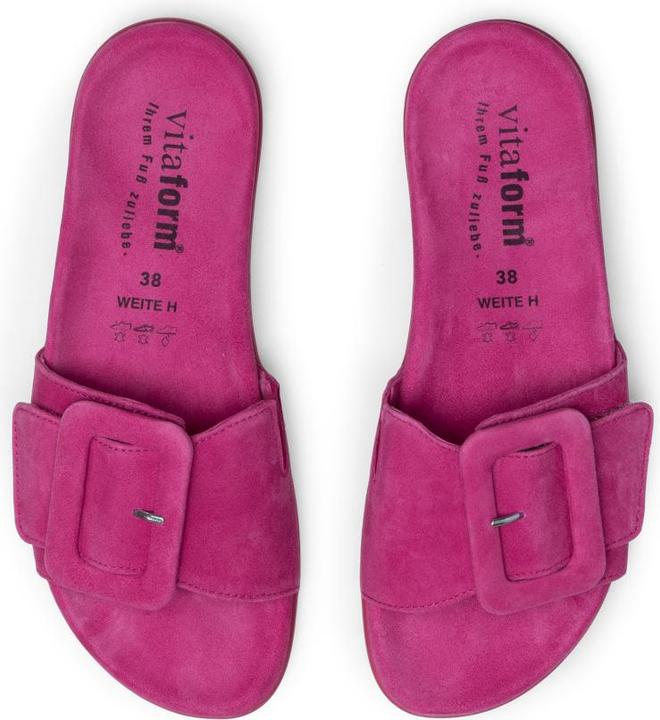 Actual product image Vitaform Pantoletten Damen Weite H Samtziegenleder (37)