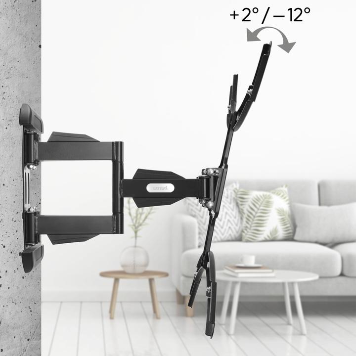 Image du produit Hama Support TV mural FULLMOTION, 3 étoiles, 229 cm (90"), noir (Mur, 90.16", 50 kg)