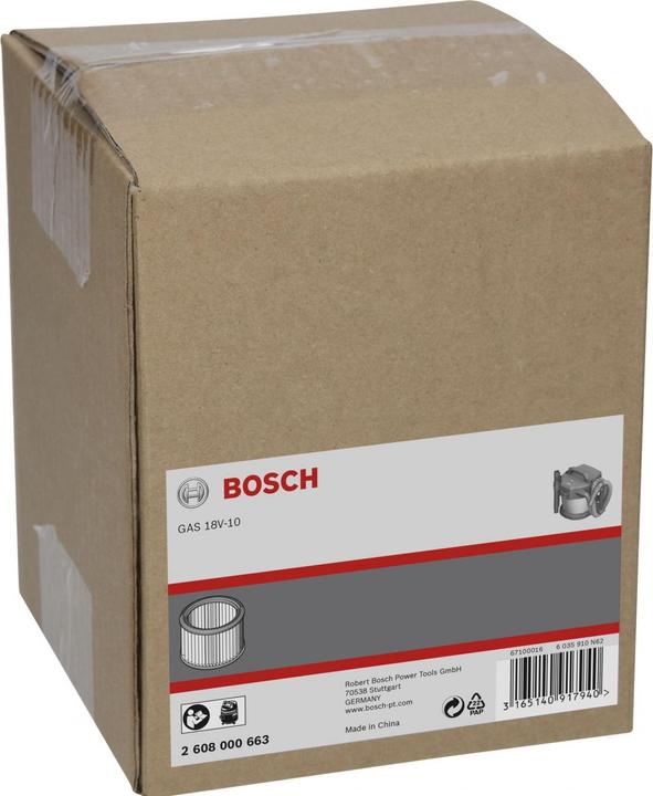 Produktbild Bosch Professional Zubehör Filter, passend zu: GAS 18V-10 L Professional