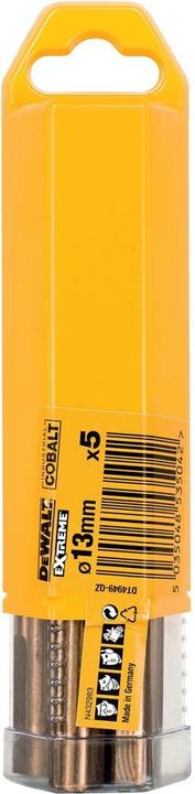 Produktbild DeWalt COBALT RETURN FOR METAL 13,0mm 5pcs. (13 Millimeter)