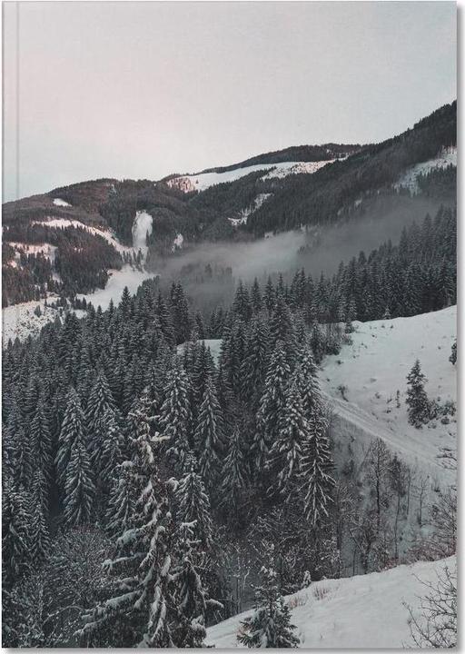 Produktbild Juniqe Street Through the Forest - Berge (A4, Liniert)