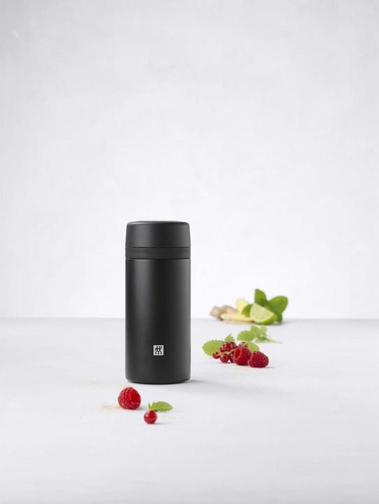 Produktbild Zwilling Thermo Tea & Fruit Infuser Bottle, 420 ml, matt-schwarz (0.42 l)