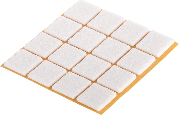 Actual product image Fix-o-moll Felt gliders 3 mm / 22 x 22 mm 16 x (Felt gliders, 16 Piece)