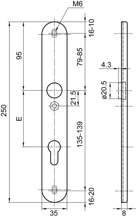 Actual product image Glutz Interior door signs 5363 C (Door plate set)