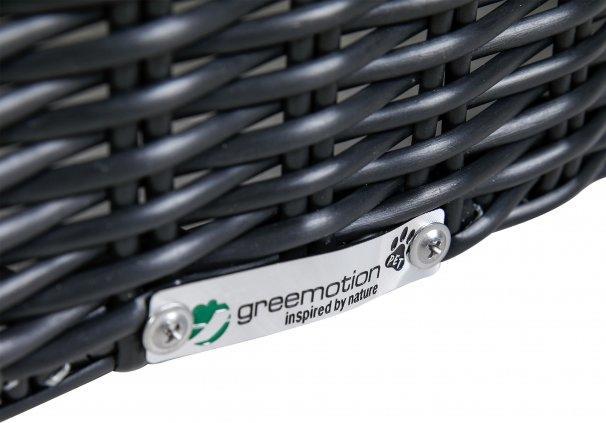 Produktbild Greemotion Hunde-Sofa Rattan-Optik rund, Schwarz, Grösse S (Hund, Katze)