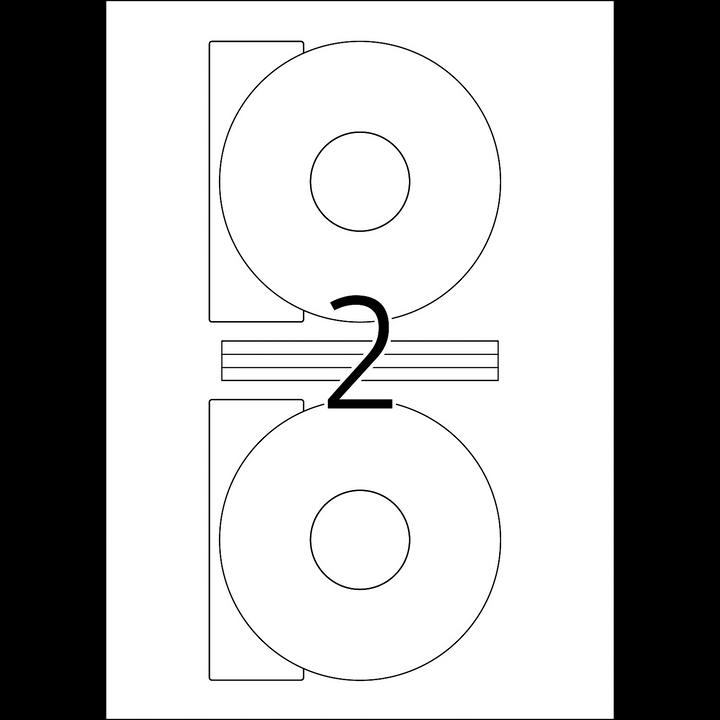 Actual product image HERMA CD labels A4