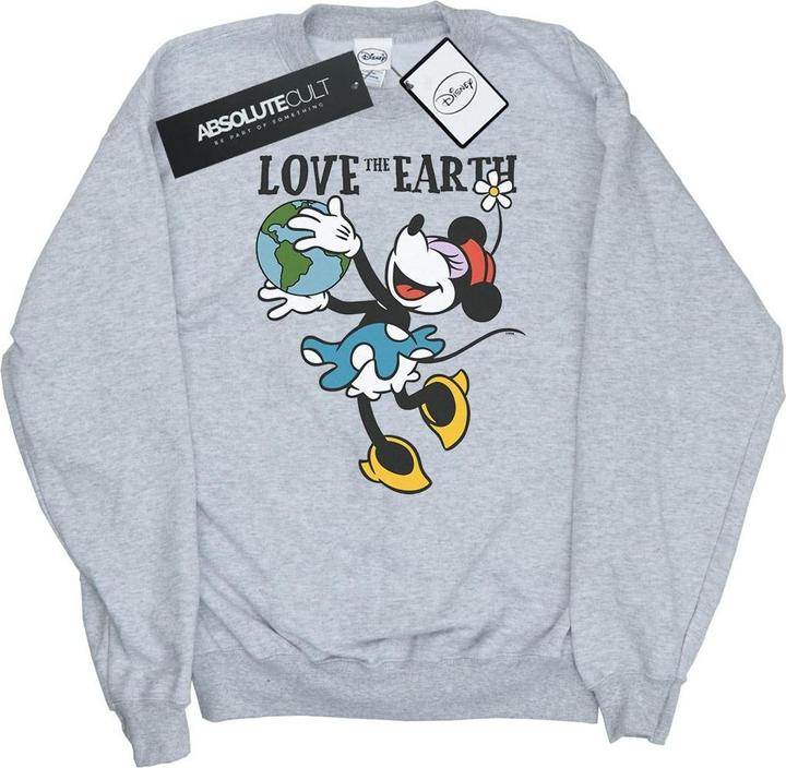 Actual product image Disney Mens Mickey Mouse Love The Earth Sweatshirt (XXL)