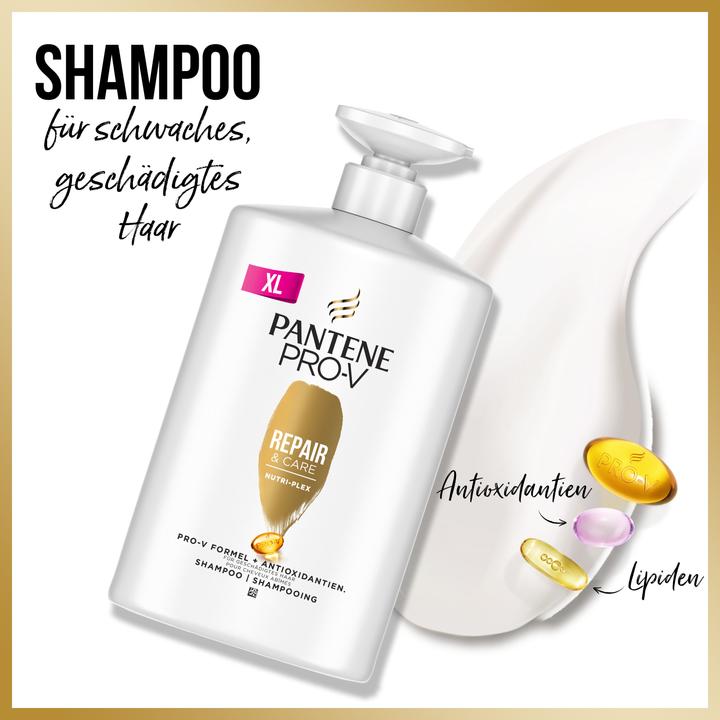Actual product image Pantene Pro-V Repair & Care Shampoo For Damaged Hair, 1 litre (1000 ml, Liquid shampoo)