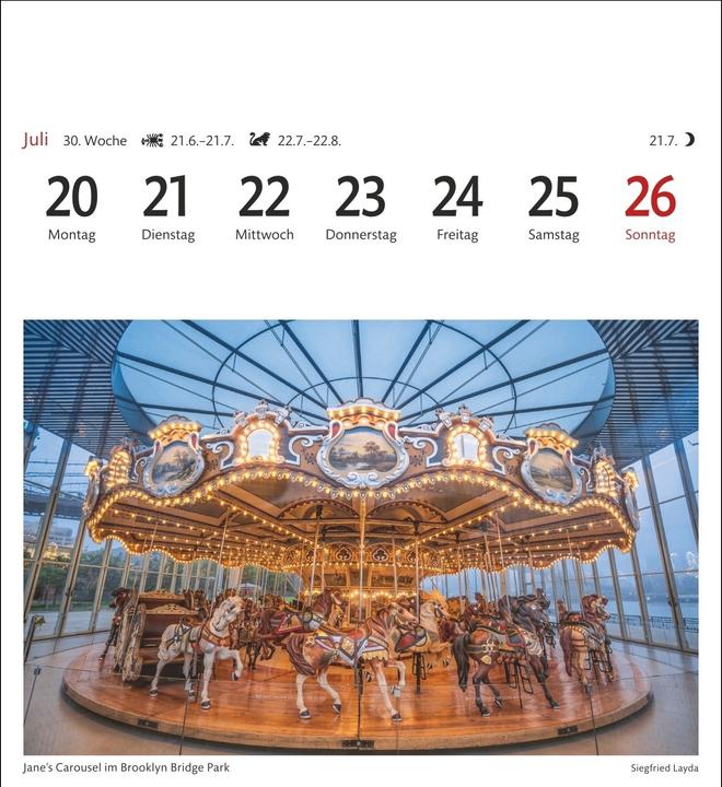 Produktbild Harenberg New York Sehnsuchtskalender 2026 - Wochenkalender mit 53 Postkarten (Deutsch)