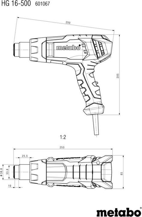 Produktbild Metabo HG 16-500