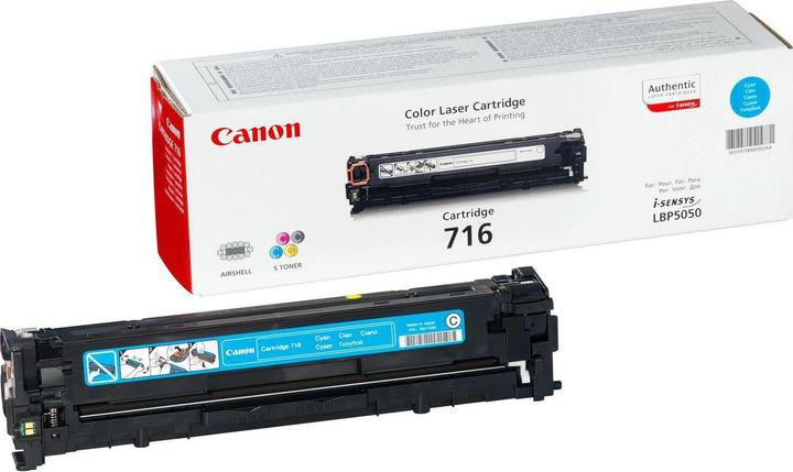Actual product image Canon Toner Cyan 716