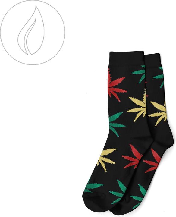 Immagine prodotto R420 Calzini lunghi taglia 40-45 Nero/Rasta (40 - 45)