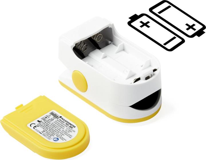 Actual product image Pulox Pulse oximeter PO-200 yellow