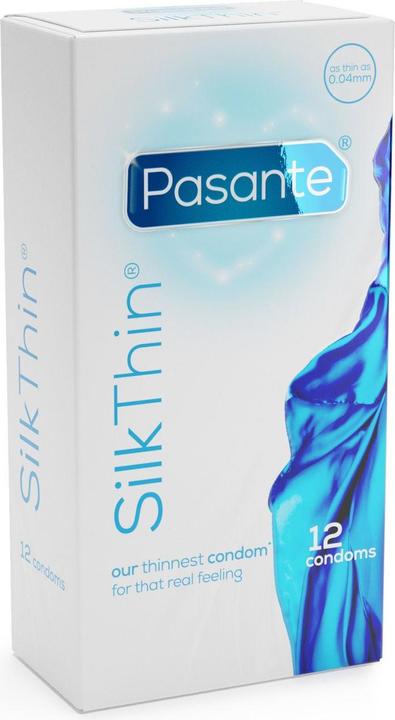 Pasante Silk Thin Condoms - 12 Pcs (12 pcs.)