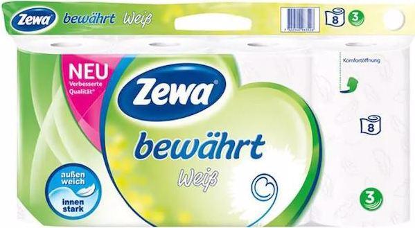 Zewa 1 Palette Toilettenpapier Einzelpakete à 8 Rollen