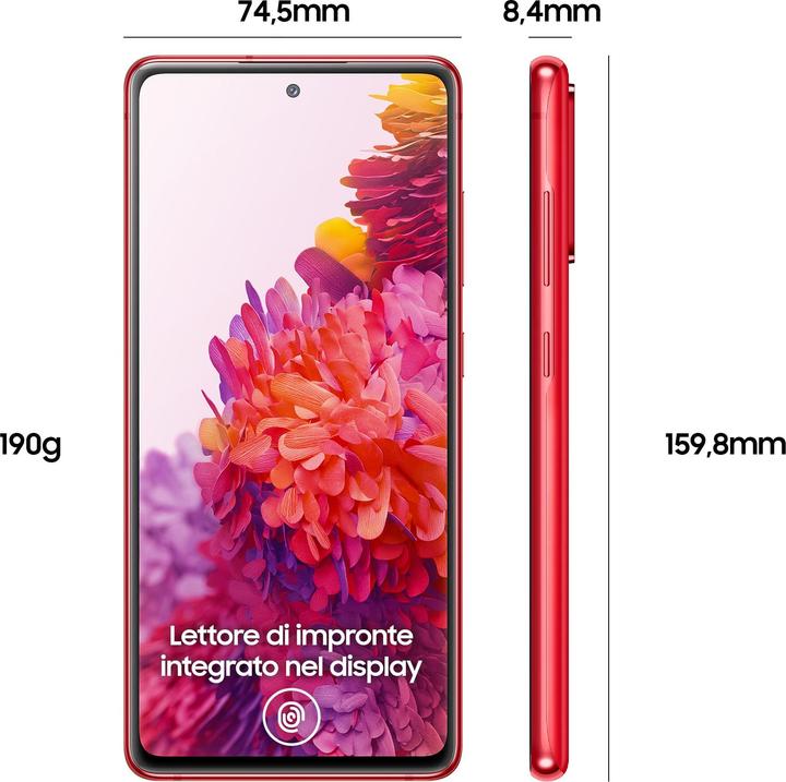 Image du produit Samsung Galaxy S20 FE (Snapdragon) UE (128 Go, Cloud Red, 6.50", Double SIM, 12 Mpx, 4G)