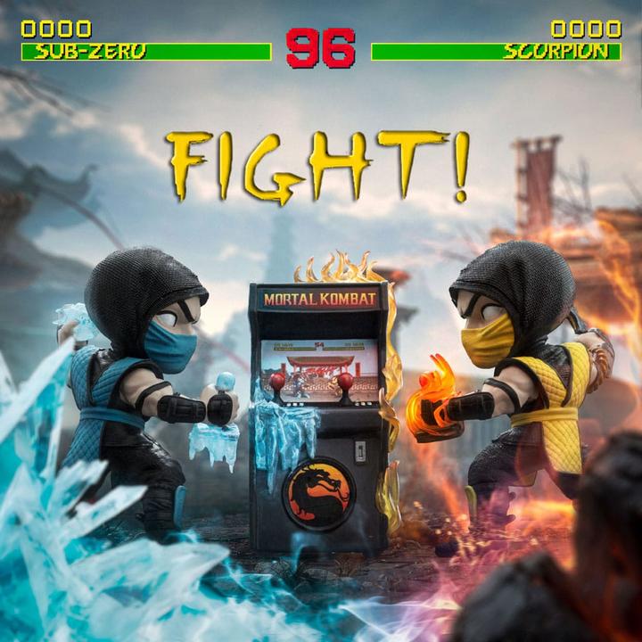 Immagine prodotto Iron Studios Mortal Kombat Mini Co. Figure in PVC Scorpion vs. Subzero Arcade Set 15 cm