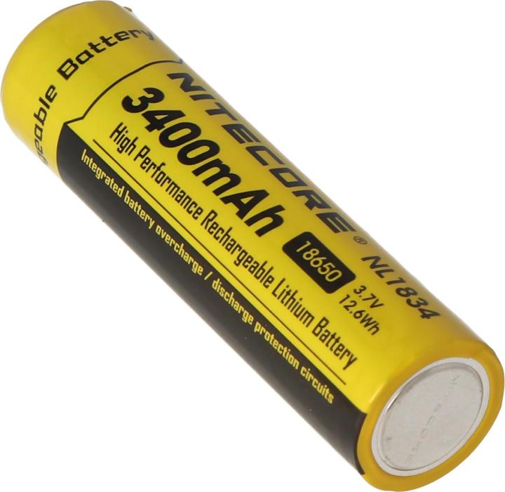 Actual product image Nitecore 18650 Rechargeable battery