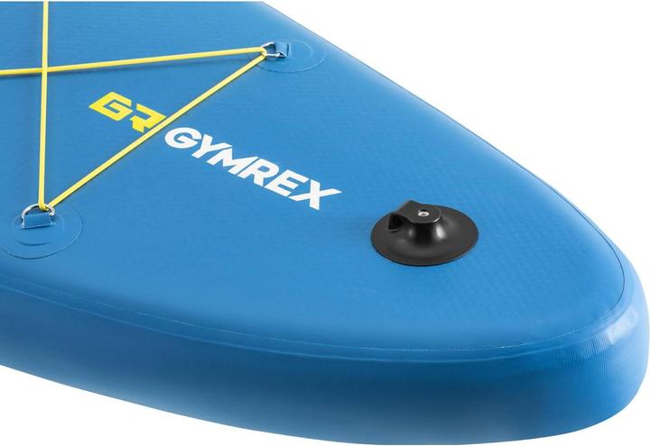 Produktbild Gymrex Stand Up Paddleboard SUP-Board aufblasbar 125 kg blau Doppelkammer (10'6")