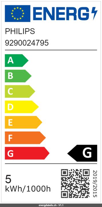 Energie-Label Philips Hue White (E14, 4.50 W, 300 lm, 1 x, G)