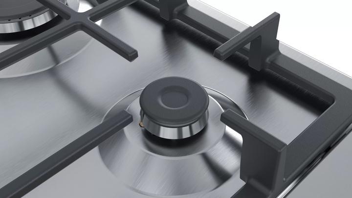 Actual product image Siemens iQ300 EG6B5PB90 Cooktop Stainless Steel, Integrated Gas Cooktop 4 Zone(s)