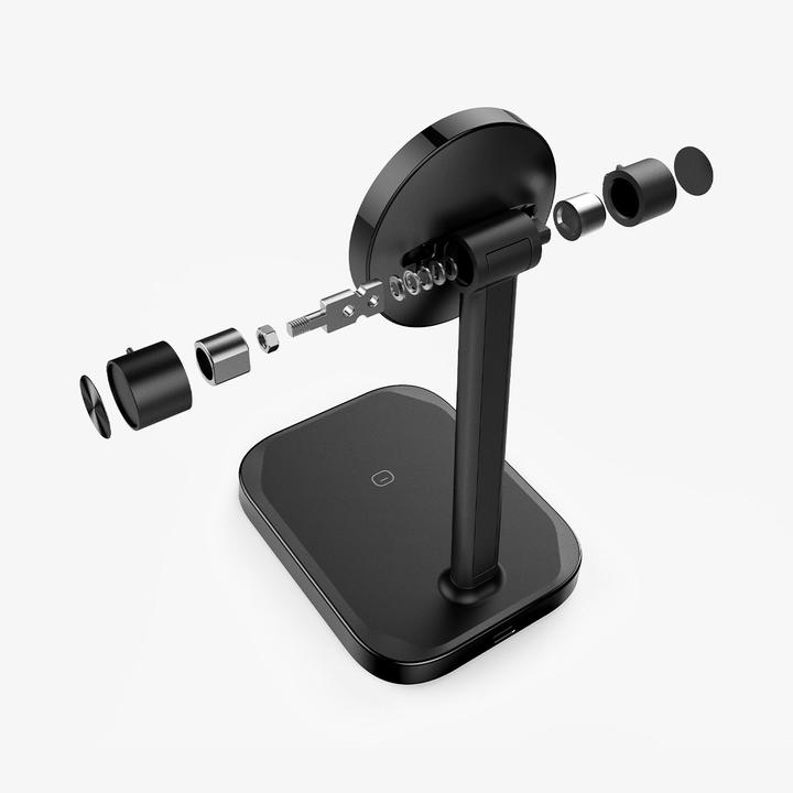Produktbild Spigen ArcField PF2100 Ständer mit MagSafe-Ladegerät – Schwarz (20 W)