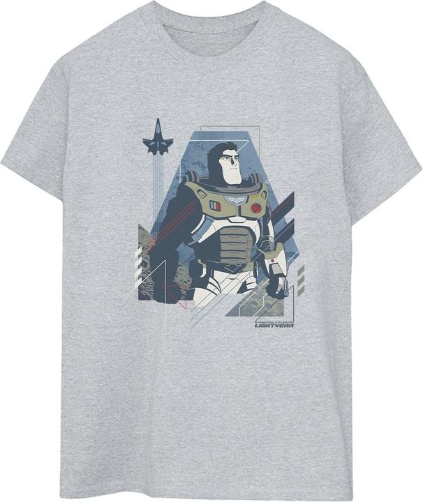 Actual product image Disney Womens/Ladies Lightyear Look To The Stars Cotton Boyfriend T-Shirt (XL)