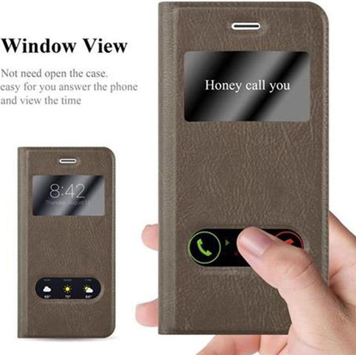 Actual product image Cadorabo Book with View double window cover (Apple iPhone 7 Plus, Apple iPhone 7s Plus)