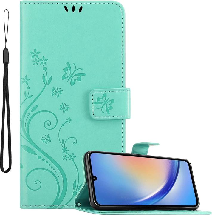 Actual product image Cadorabo Cover for Samsung Galaxy A34 5G with floral pattern (Samsung Galaxy A34 5G)