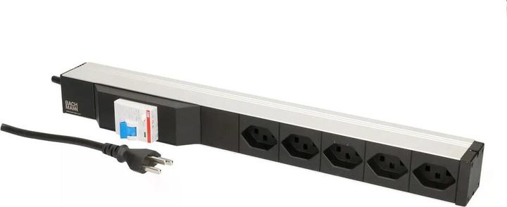 Image du produit Bachmann 19 PDU 5x T23, 1U, interrupteur Fi, noir