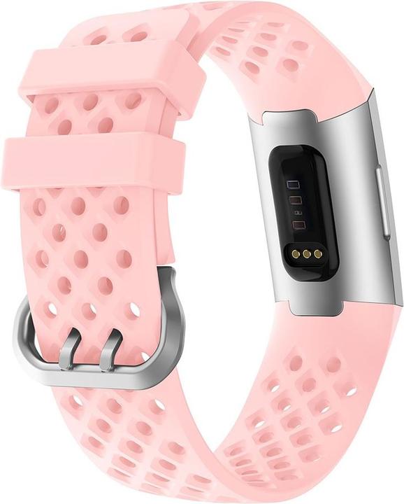 Produktbild Cover-Discount Fitbit Charge - Silikon Sportarmband gelöchert rosa (Silikon)