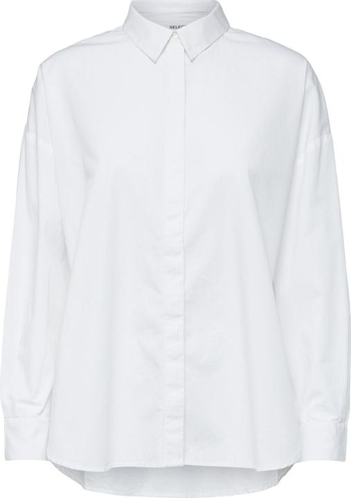 Selected Femme Overcut sleeves organic cotton shirt (36)