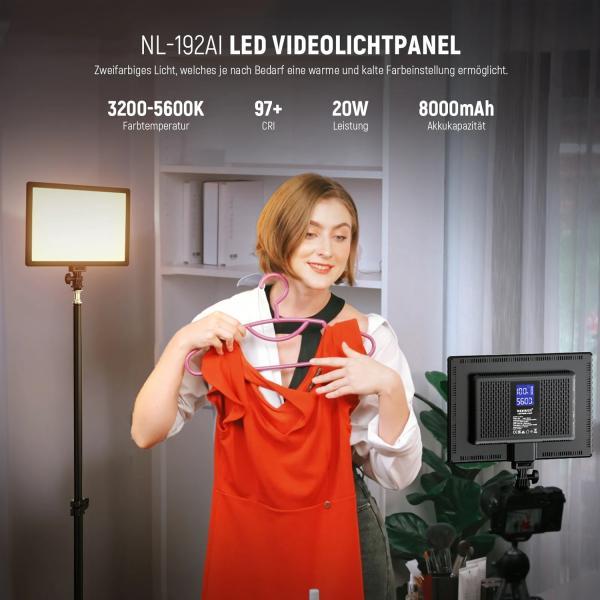 Immagine prodotto Neewer Luce continua NL192AI Luce d'area a LED (Videocamera)